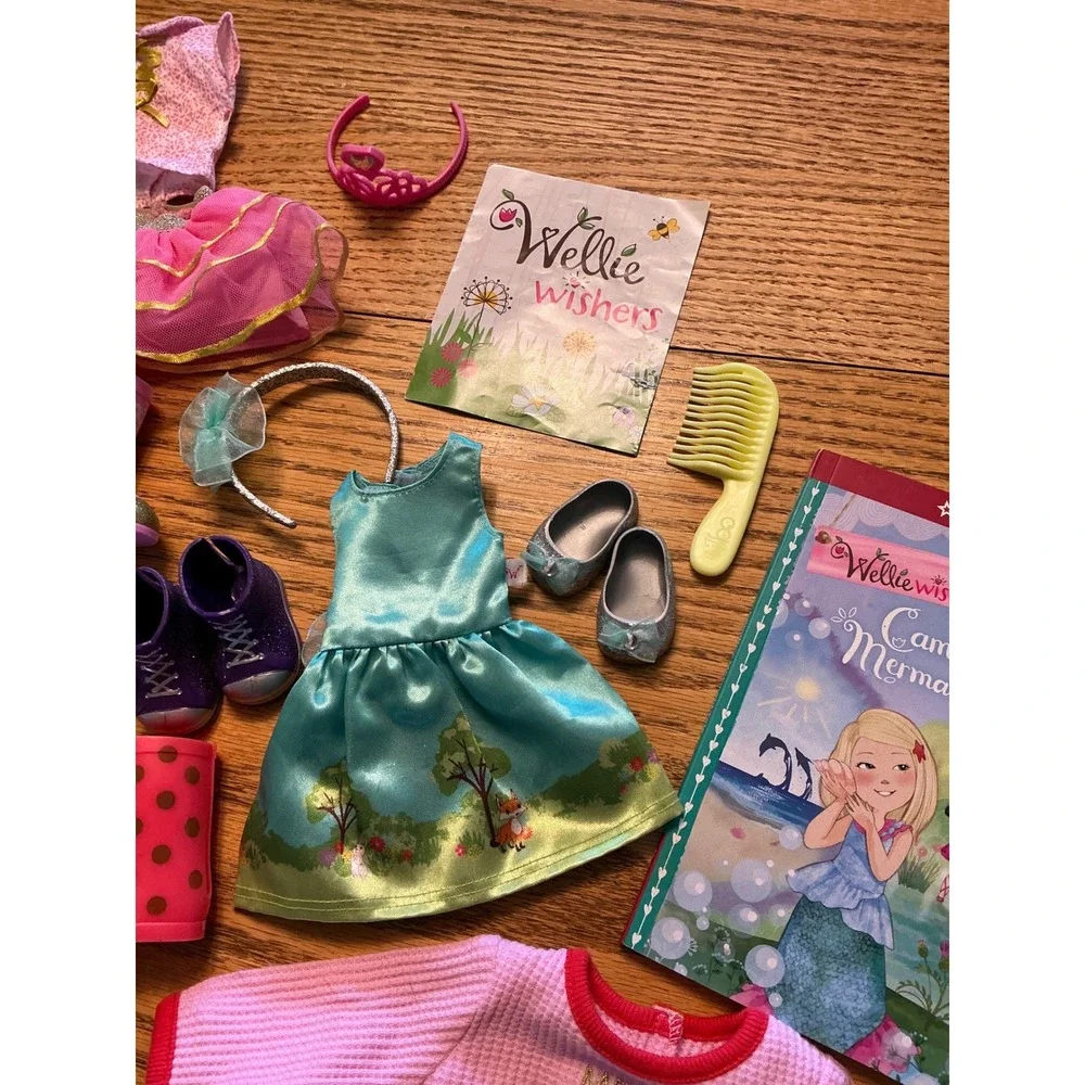 American Girl WellieWishers Willa Doll Bundle with Clothes Accessories Backpack